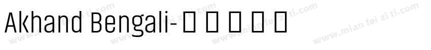 Akhand Bengali字体转换